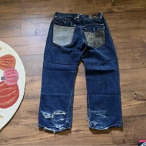 Vintage Y2K 2000s Coogi Embroidered Baggy WideLegged jeans 38x34